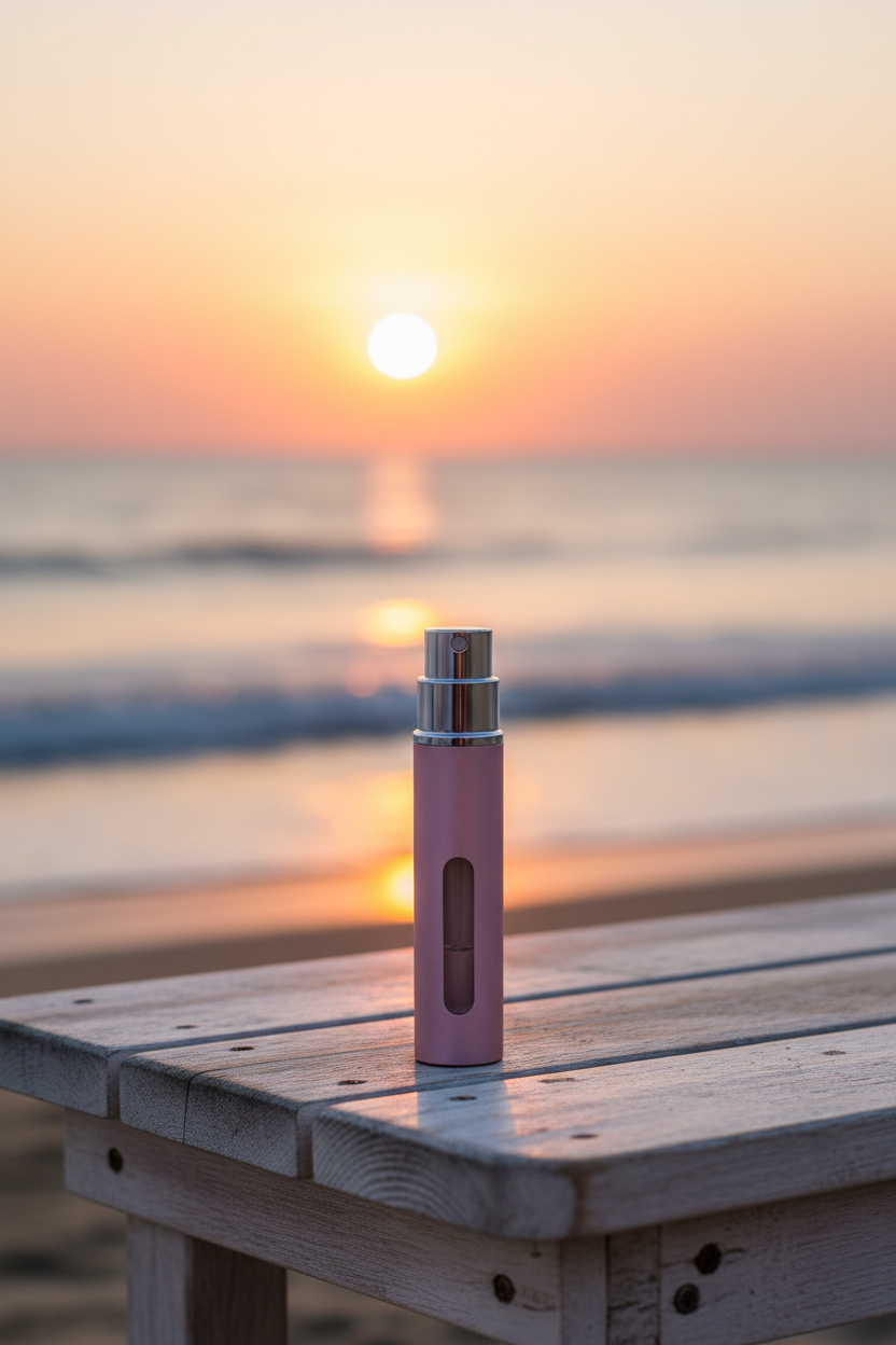 Rosé – Strandtischchen Sonnenuntergang
